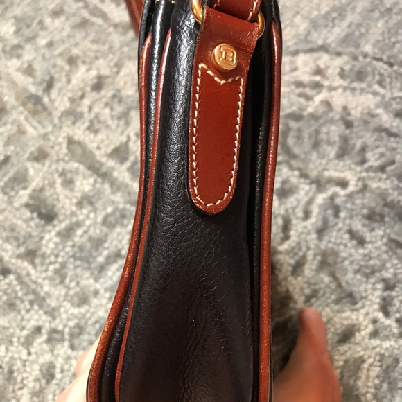 Excellent Condition Bally Italy Navy/Brown Pebbled Leather Shoulder Bag Purse - Picture 8 of 10